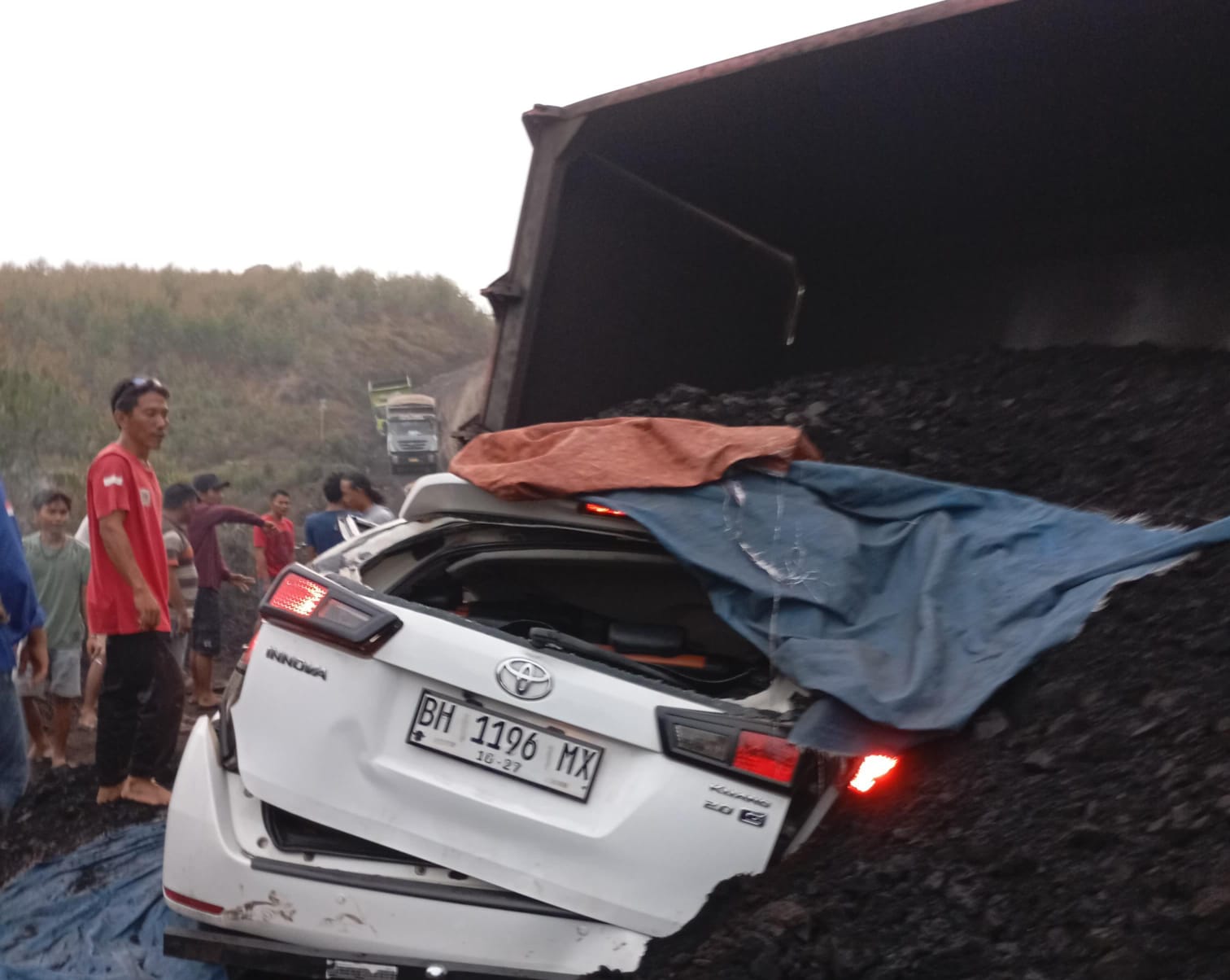 Dua Tewas di Tempat, Sopir Truk Batubara Timpa Innova di Jalur Hauling Batubara B80 KM 48 Bayung Lencir Jadi Tersangka