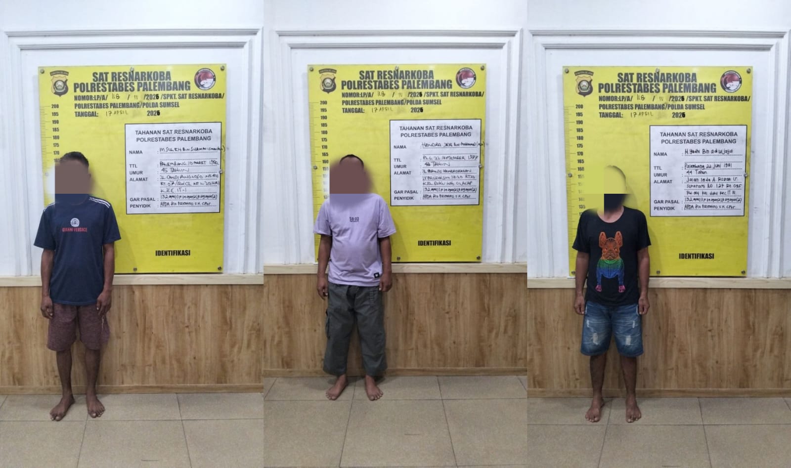 Jaringan Sabu 189,55 Gram Terbongkar: Tiga Tersangka Diciduk, Polisi Ungkap Pola Terorganisir