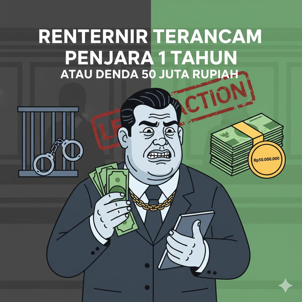 Rentenir Terancam, Praktik Pinjaman Ilegal Terancam di Penjara 1 Tahun atau Denda 50 Juta