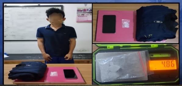 Kira Pembeli, Ternyata Polisi: Pengedar Sabu 4,86 Gram Dibekuk di SPBU