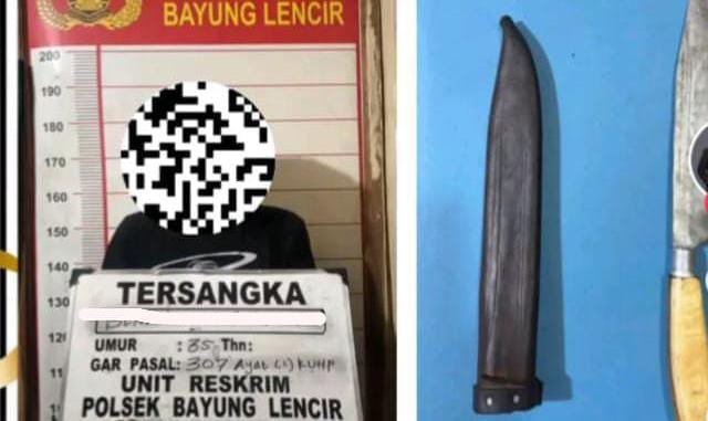 Operasi Sikat Musi 2026, Polsek Bayung Lencir Amankan Pria Bawa Sajam