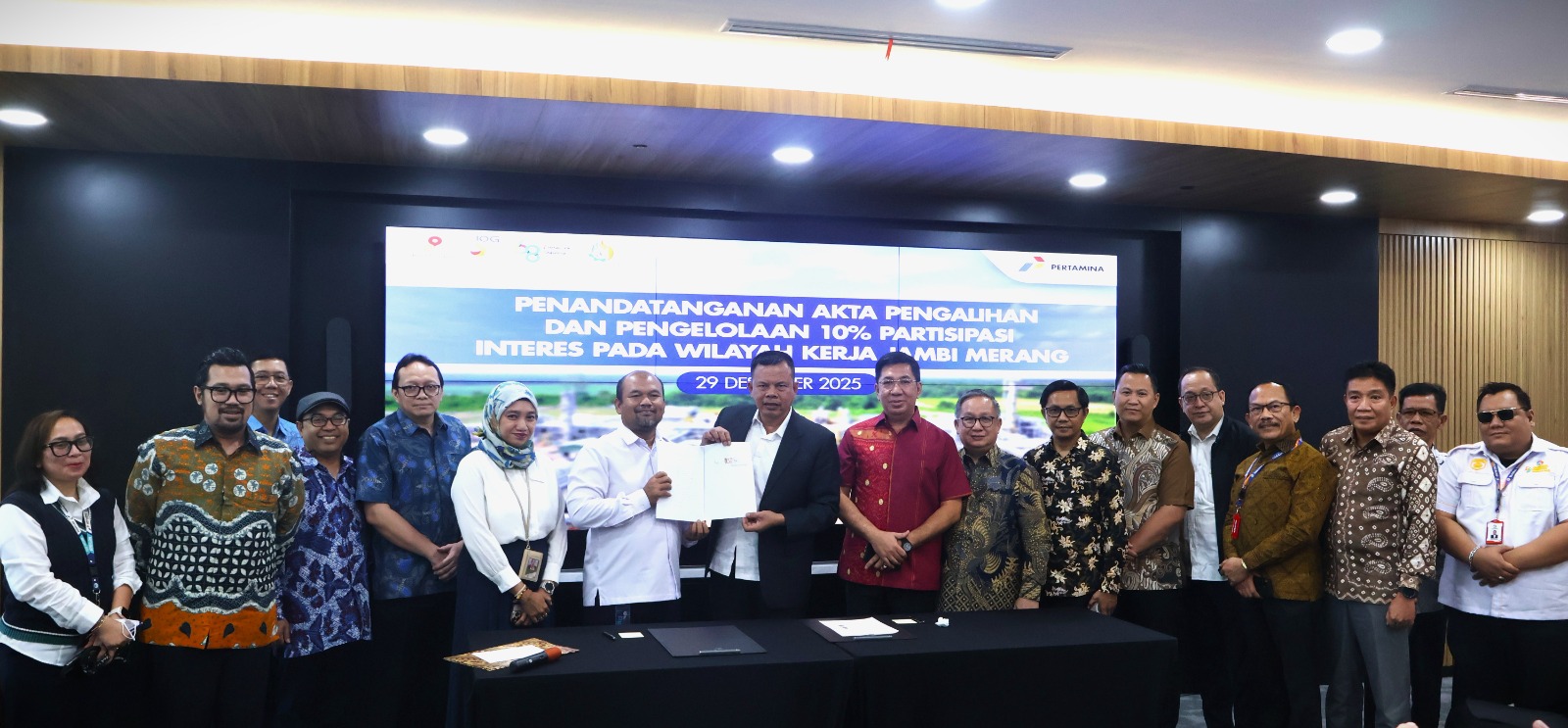 PHE Jambi Merang Resmi Alihkan PI 10% WK Jambi Merang ke BUMD Sumsel